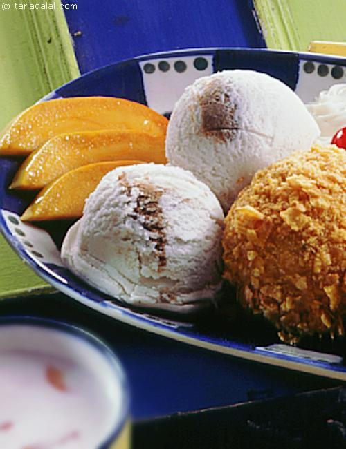 Fried Ice-cream recipe, Mexican Recipes