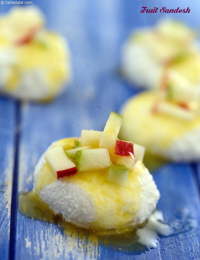 Fruit Sandesh (  Calcium) recipe, Calcium Rich Recipes