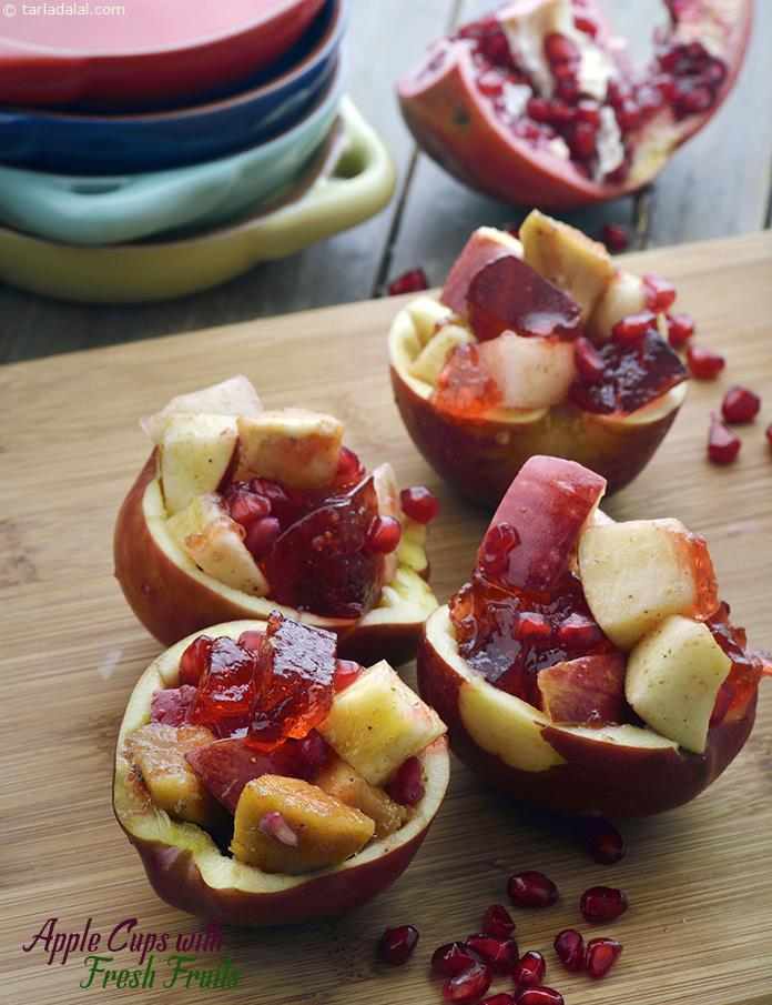 Apple Cups with Fresh Fruits recipe, Childrens Recipes, Kids Recipes