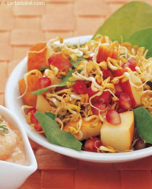 Fruity Sprouts Salad ( Weight Loss After Pregnancy )