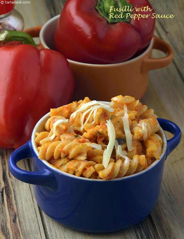 Fusilli with Red Pepper Sauce