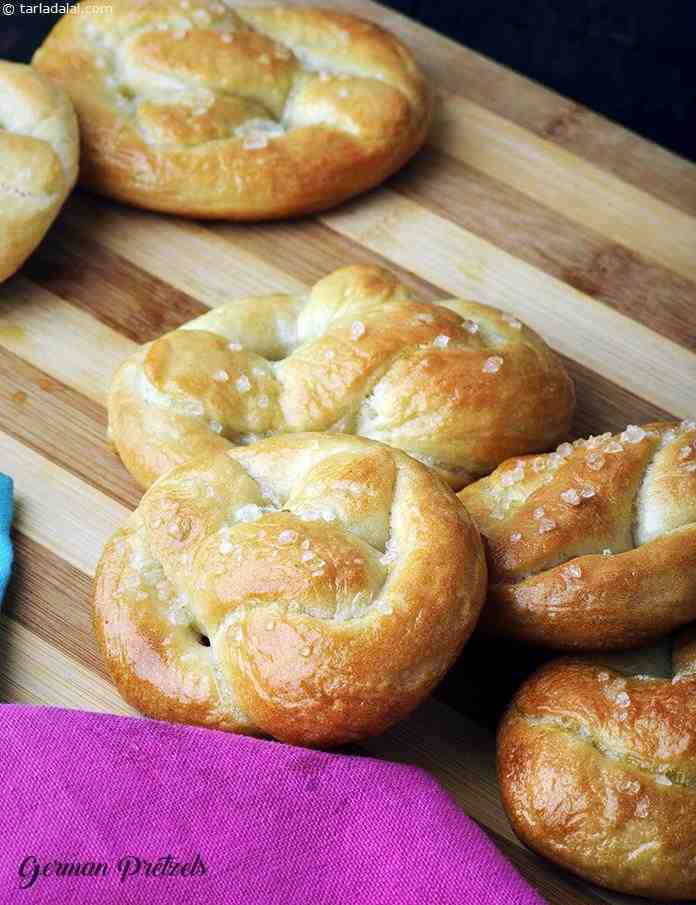 German Pretzels, Soft Baked Pretzels recipe, Vegetarian Recipes