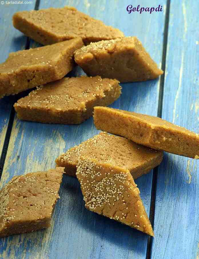 Golpapdi, Microwave Golpapdi recipe, Indian Microwave Recipes
