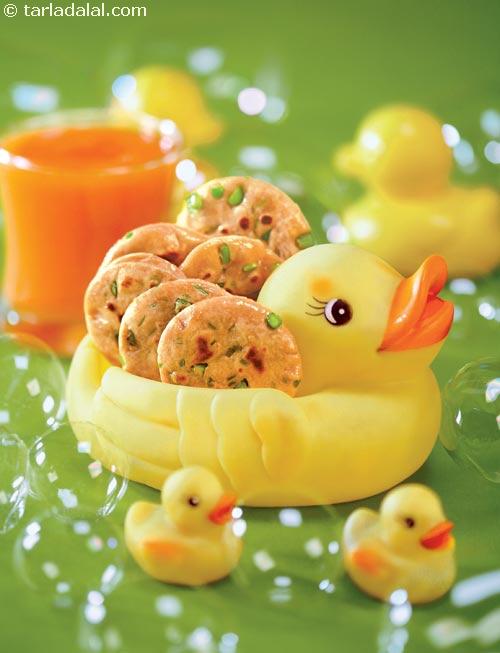 Green Peas and Paneer Mini Parathas recipe