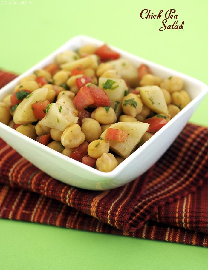 चिकपी सलाद रेसिपी, Chick Pea Salad (  Desi Khana) Recipe In Hindi
