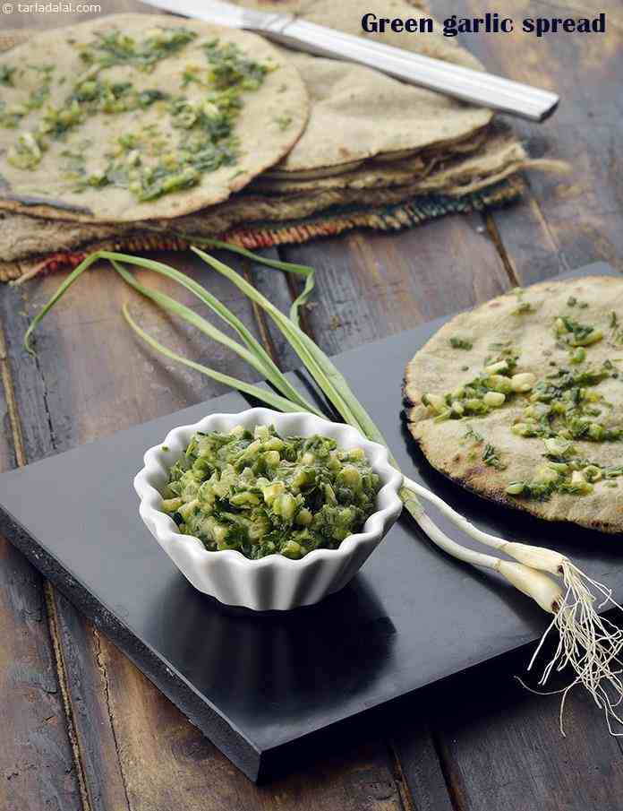 Green Garlic Spread, Spread for Rotis