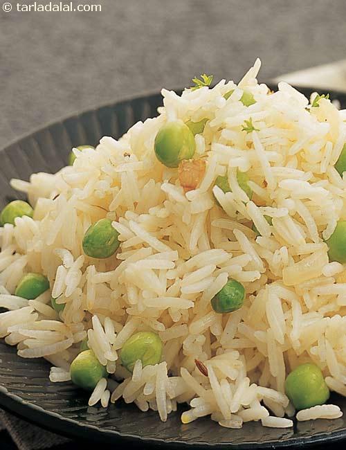 Green Pea Pulao, Peas Pulao, Matar Pulao Recipe, Indian Microwave Recipes