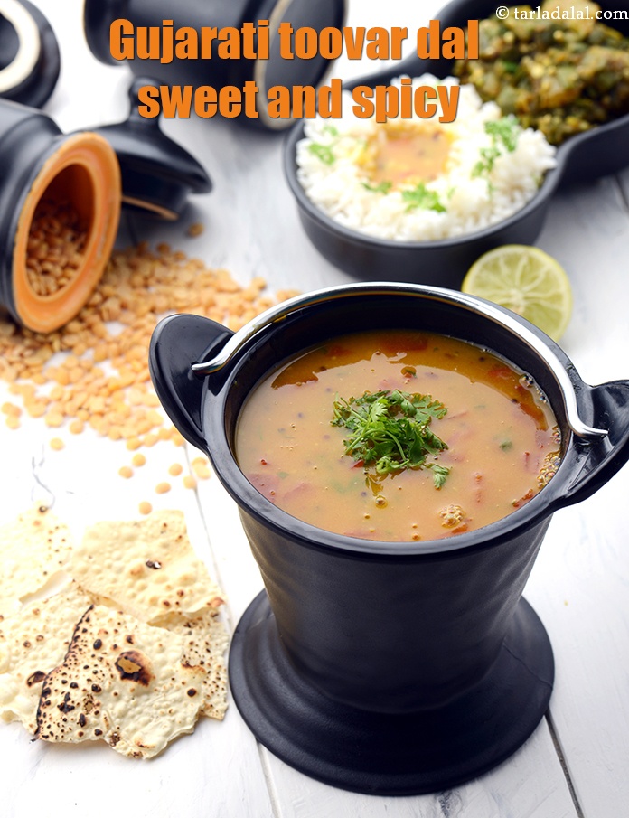 Gujarati toovar dal sweet and spicy recipe | Gujarati toovar dal for marriage |