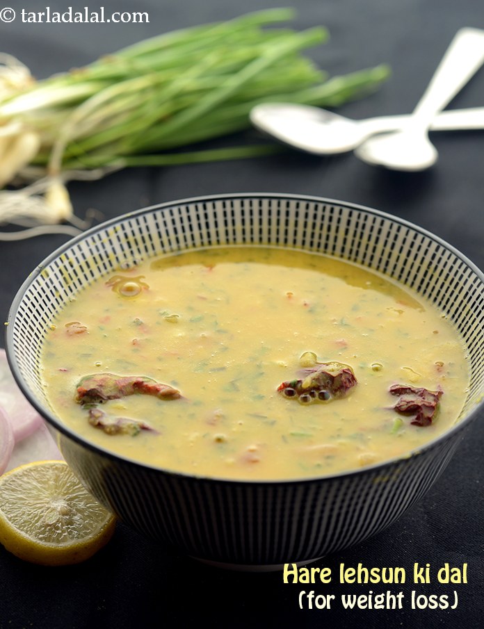Hare Lehsun ki Dal ( Weight Loss After Pregnancy ) recipe