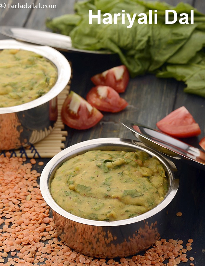 hariyali dal recipe | hariyali dal tadka | healthy dal hariyali |