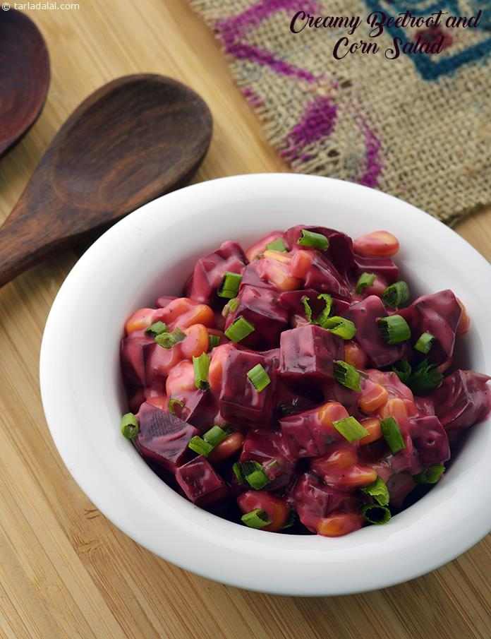 Creamy Beetroot and Corn Salad recipe