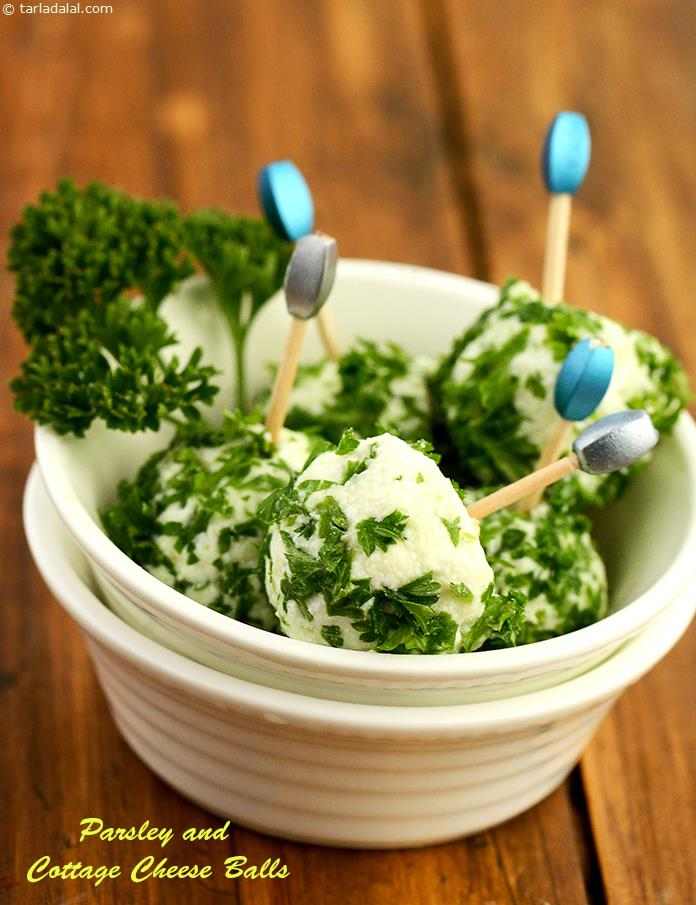 Parsley and Cottage Cheese Balls recipe, Healthy Recipes