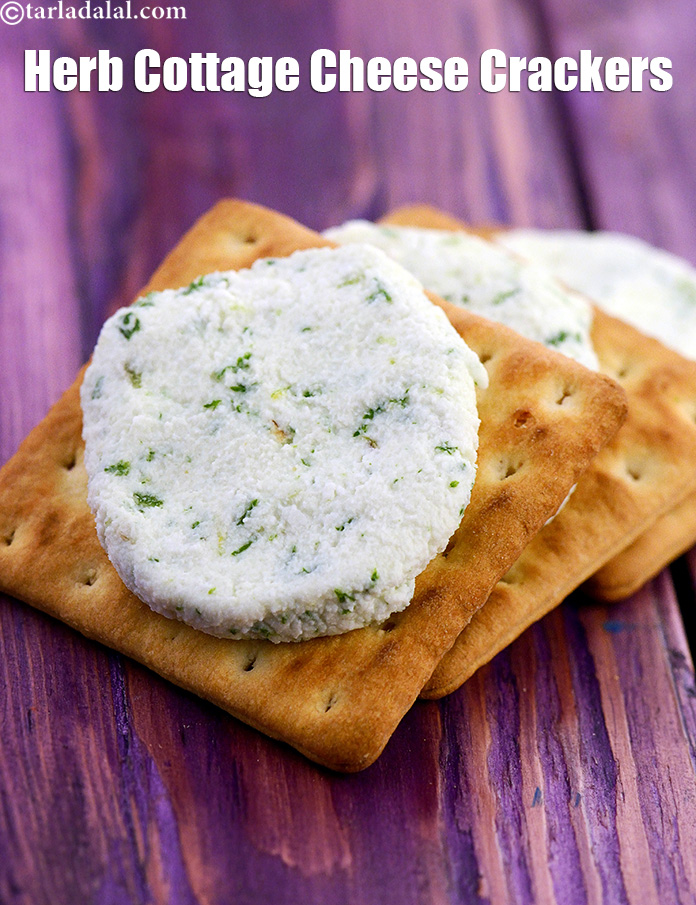 herb cottage cheese crackers  recipe | suva paneer crackers | quick dill cottage cheese crackers |