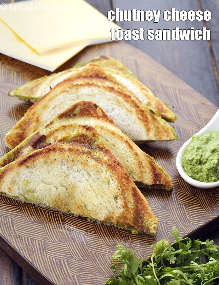 Chutney Cheese Toast Sandwich , Mumbai Roadside Recipe