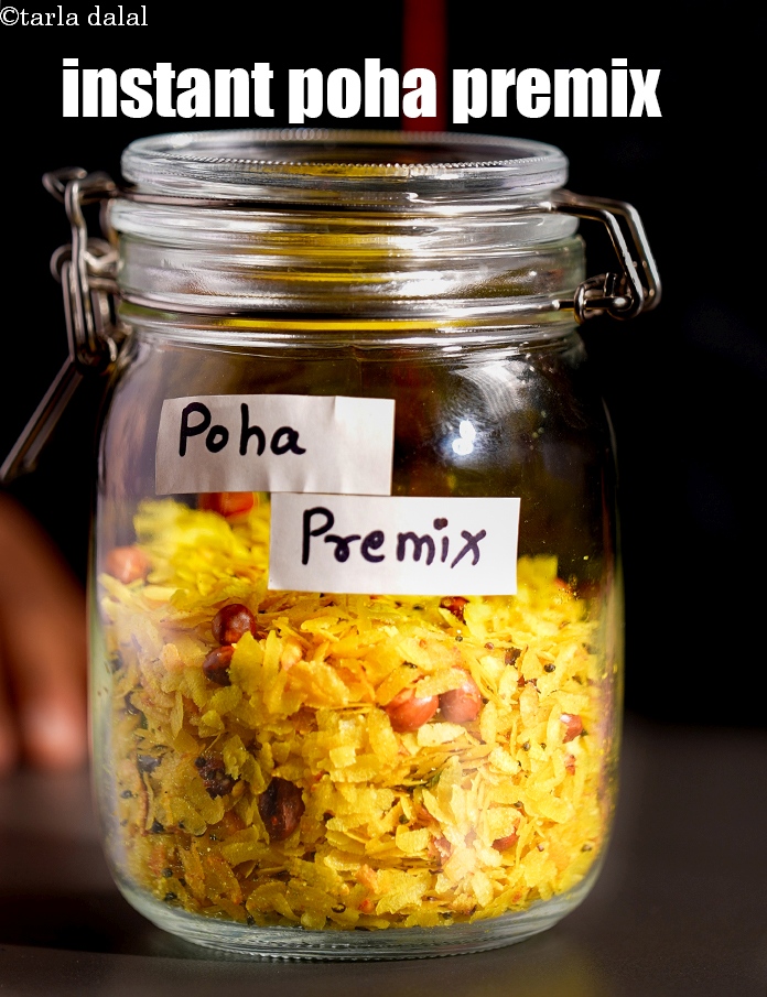 instant poha premix recipe | ready to eat poha mix | poha premix |