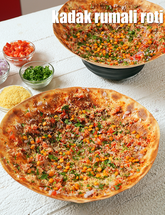 kadak rumali roti recipe | karari rumali roti | tokri khakra | crispy roti