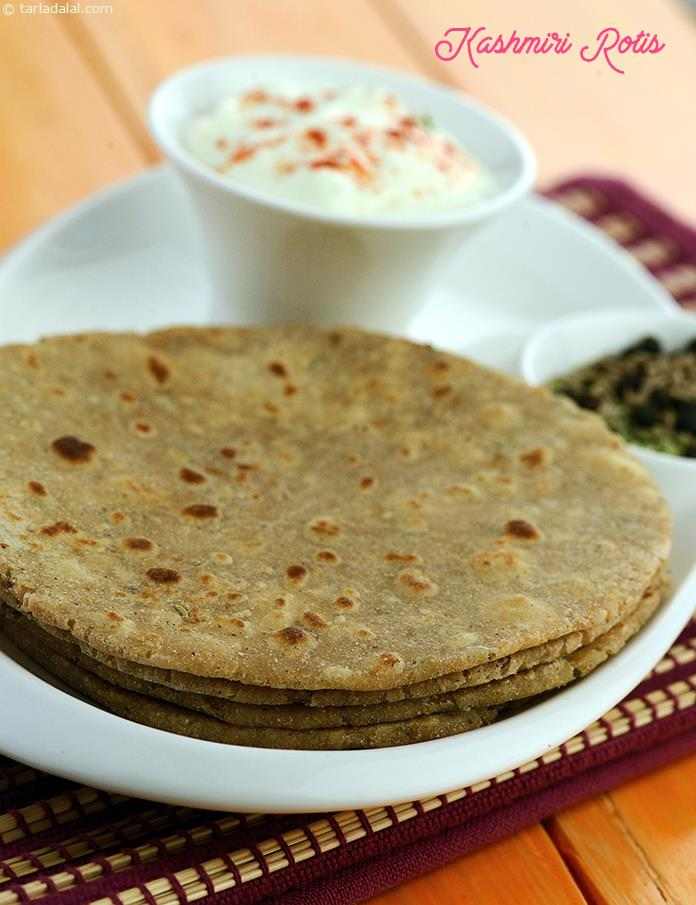 Kashmiri Rotis recipe, Achaar Recipes | Paratha Recipes