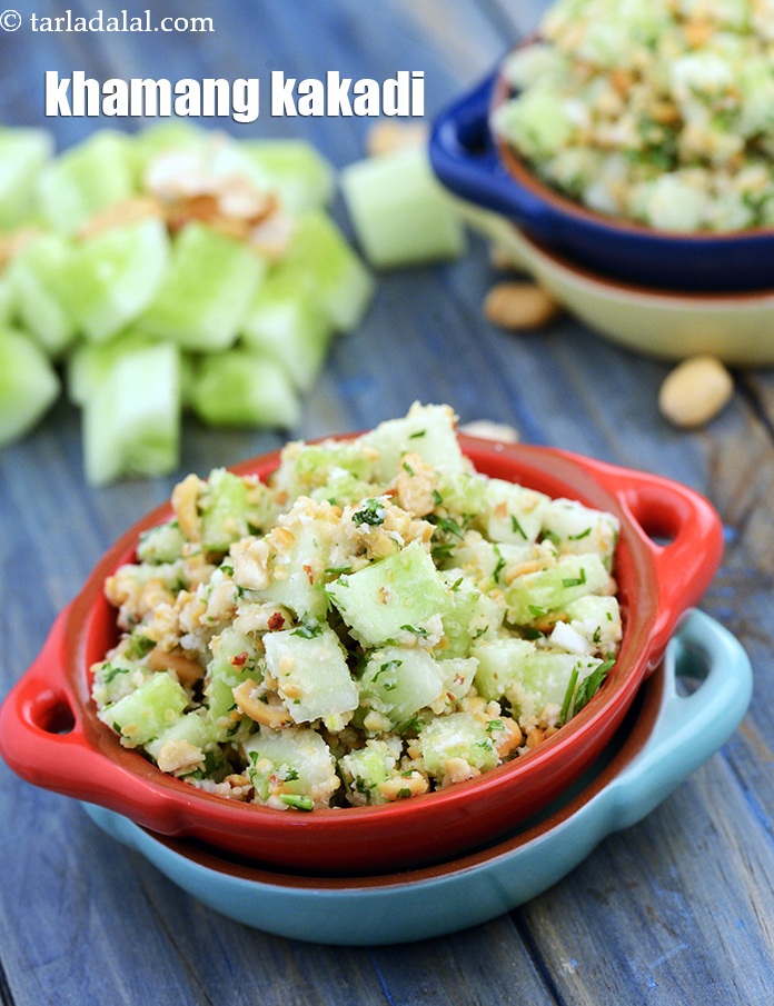 khamang kakadi recipe | Gujarati khaman kakadi | farali kachumber |