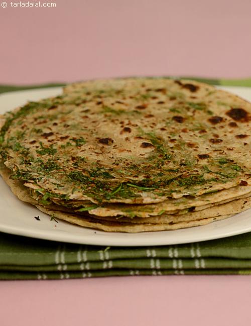 Lachha Soya Paratha recipe, Low Cholesterol Foods