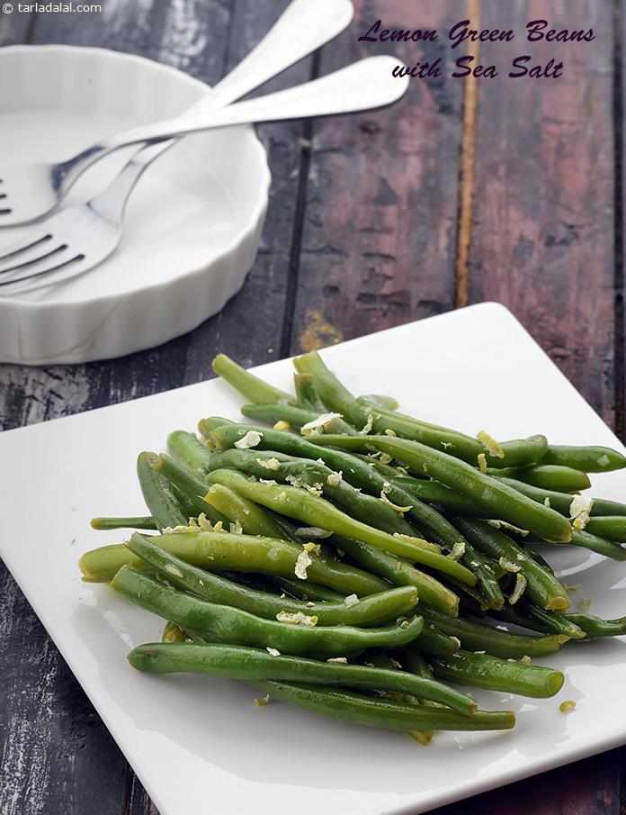 Lemon Green Beans with Sea Salt