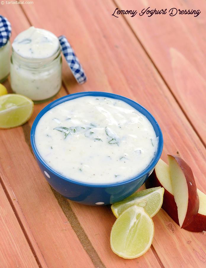 Lemony Yoghurt Dressing recipe, Quick Indian Healthy Recipes