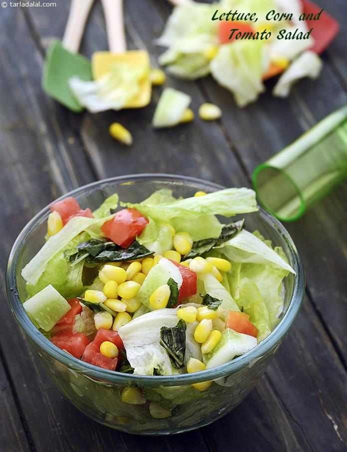 Lettuce, Corn and Tomato Salad