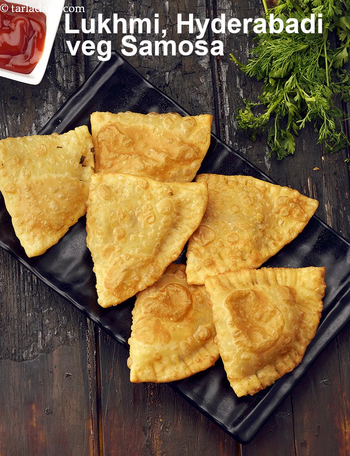 Lukhmi, Hyderabadi Veg Savoury Samosa recipe