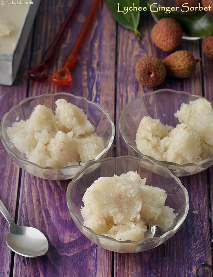 Lychee Ginger Sorbet