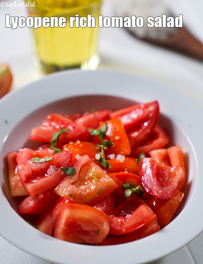 Lycopene rich tomato salad | Indian tomato salad good for eyes, cancer, heart | healthy tomato salad for Alzheimerâ€™s and Parkinsonâ€™s |