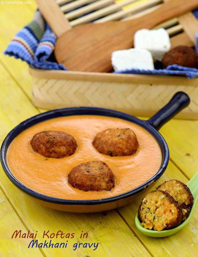 Malai Koftas in Makhani Gravy recipe | Paneer Kofta Curry |  Shahi Kofta Curry |