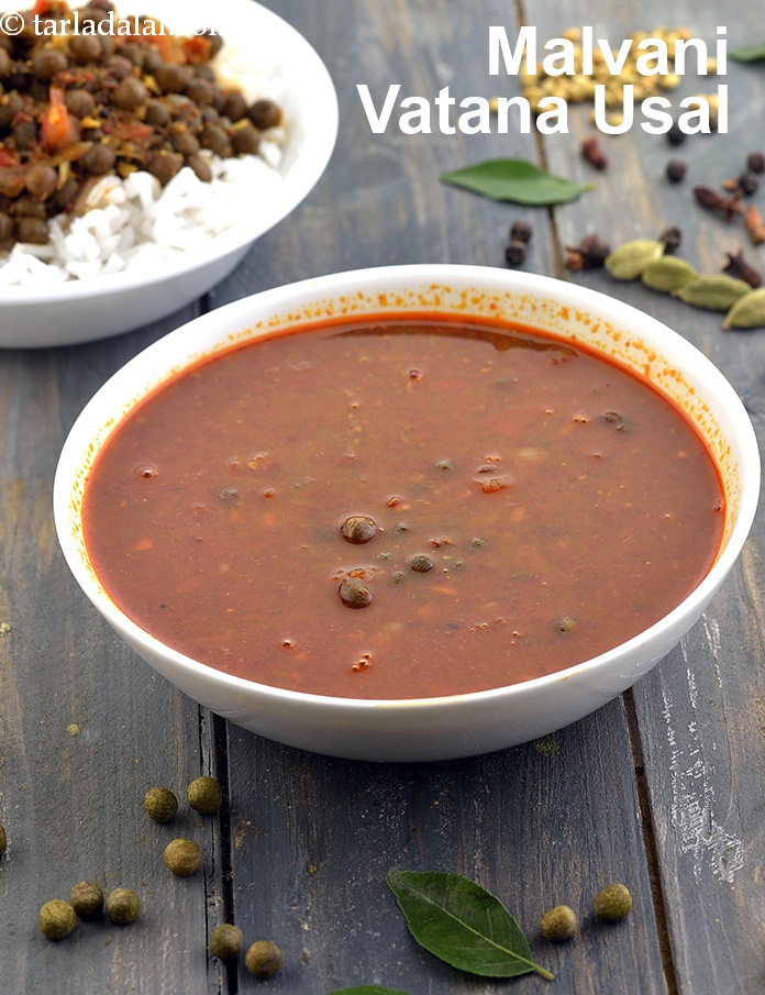 Malvani vatana usal recipe | kala vatana usal |Â Malvani vatana gravy |