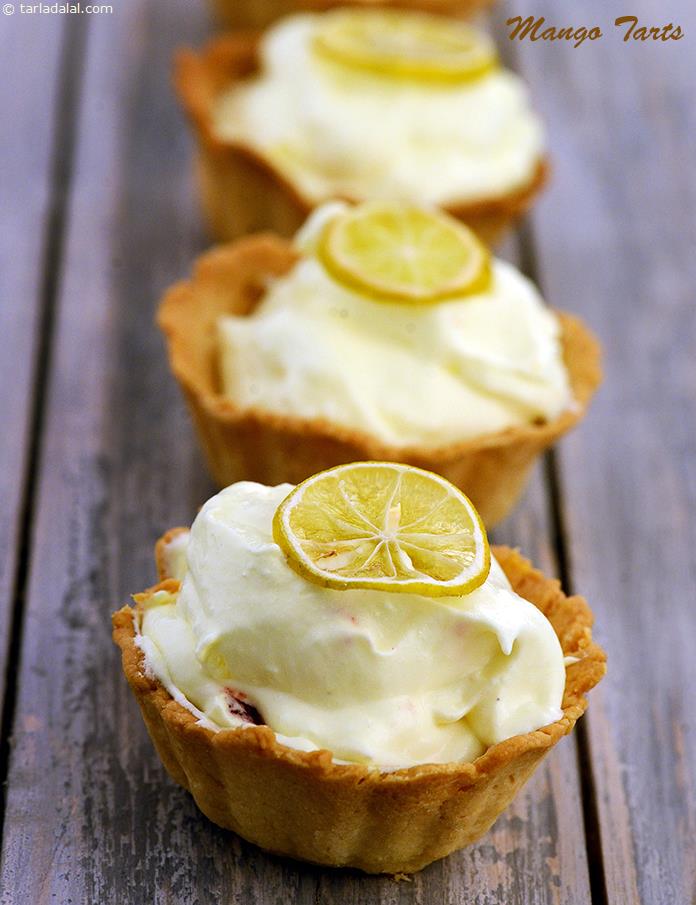 Mango Tarts recipe, Vegetarian Recipes