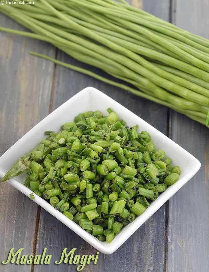 Masala Mogri, Green Mogri Subzi recipe