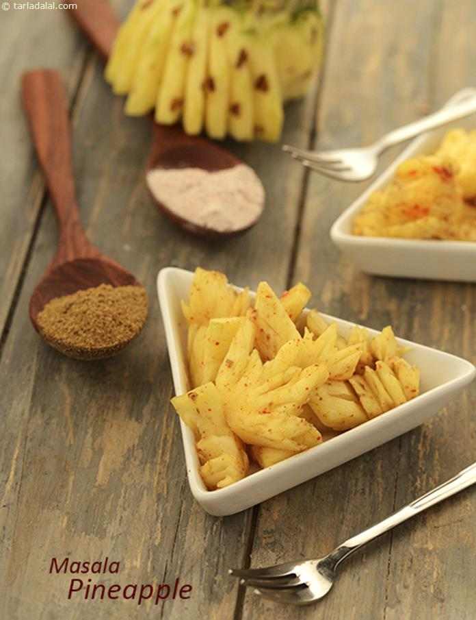 Masala Pineapple (  Tiffin Treats) recipe