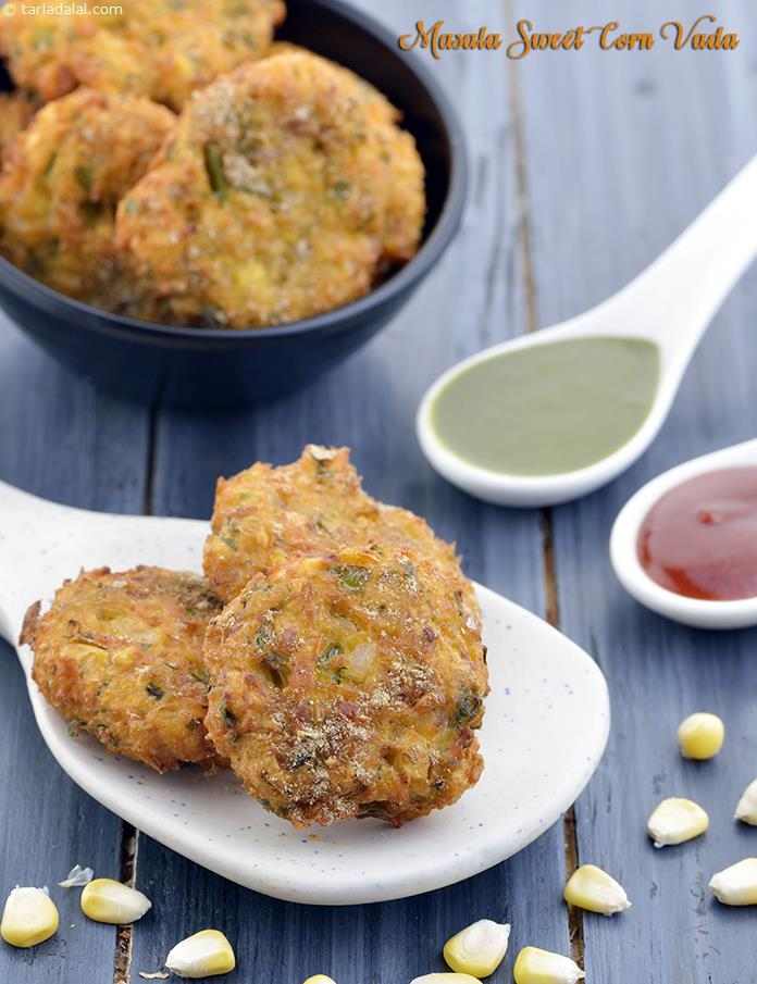 Sweet Corn Vada recipe, How to make sweet corn vada recipe