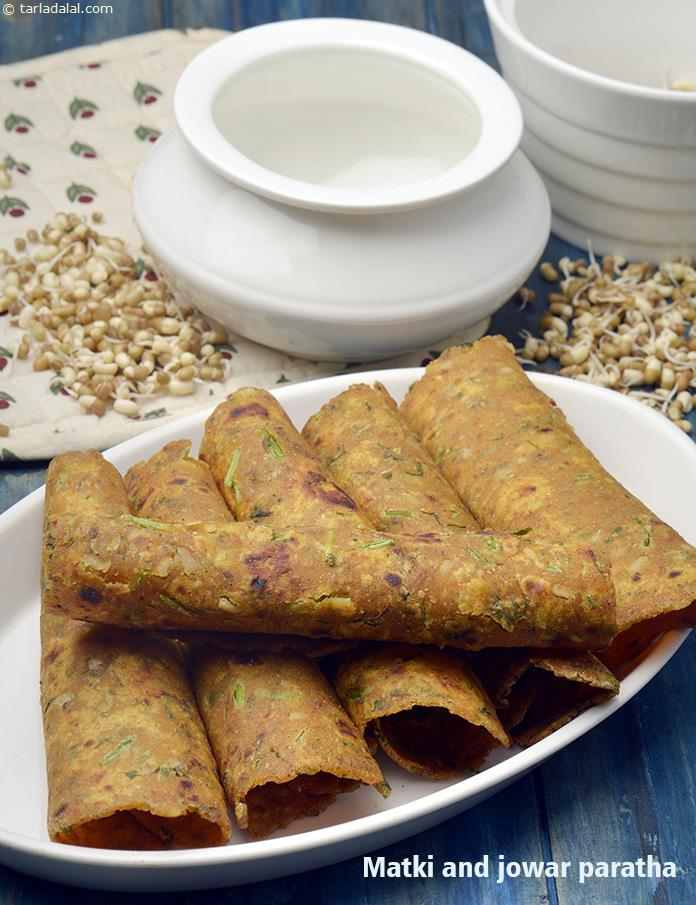 मटकी और ज्वार का पराठा की रेसिपी , Matki and Jowar Paratha Recipe In Hindi 