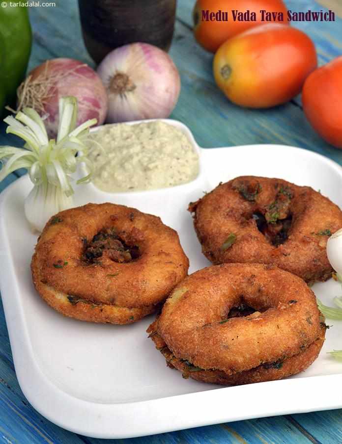 Medu Vada Tava Sandwich recipe