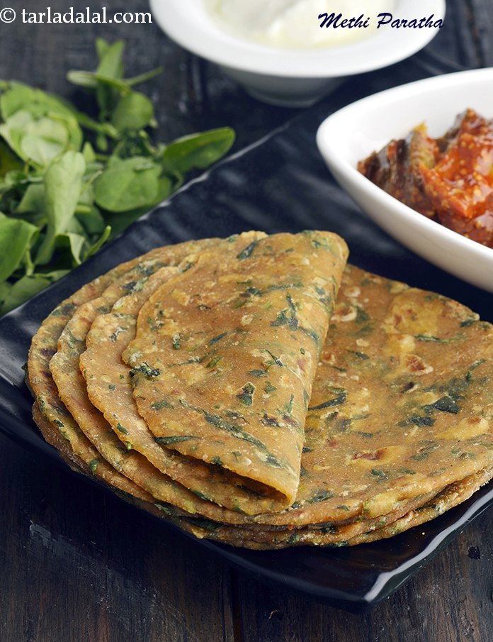 methi paratha recipe | methi ka paratha | fenugreek leaves paratha | Punjabi methi paratha |