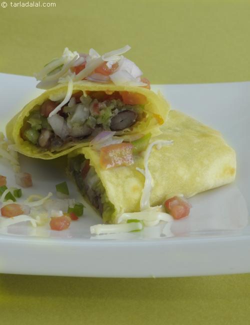 Mexican Bean Faheeta (  Healthy Snacks) recipe