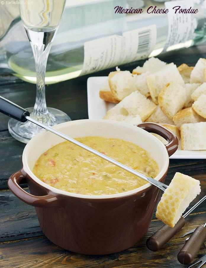 Mexican Cheese Fondue recipe