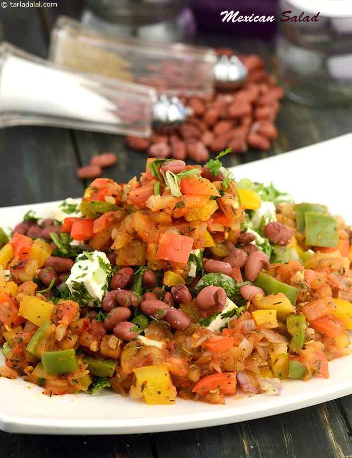 मेक्सिकन सलाद रेसिपी, Mexican Salad Recipe In Hindi