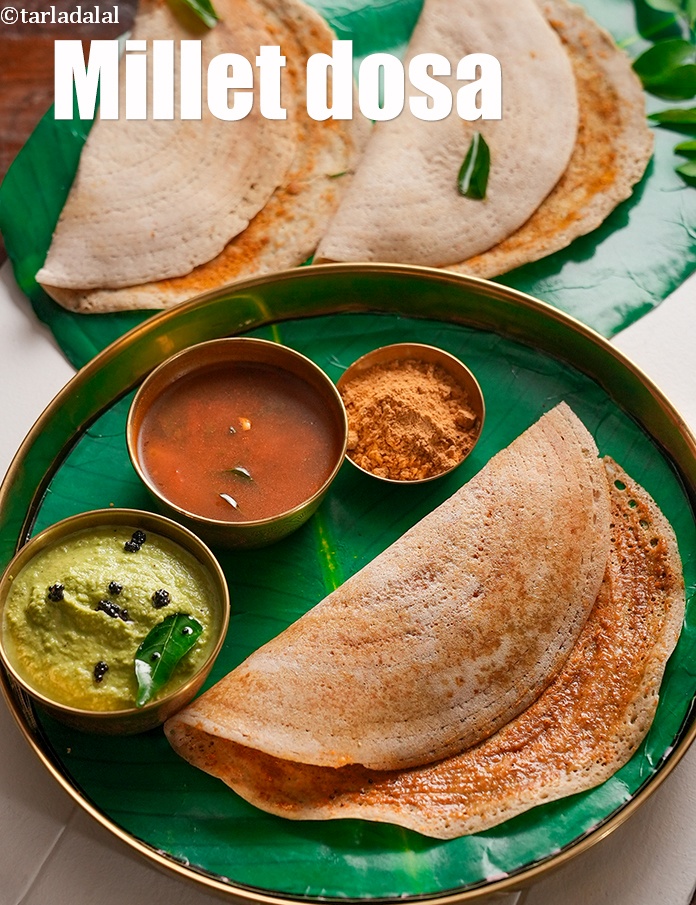 millet dosa recipe | healthy kodri dosa | foxtail millet podi dosa |