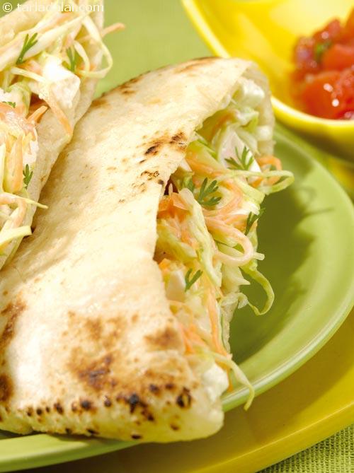 Mini Low-cal Pita Pockets  ( Healthy Starter Recipe )