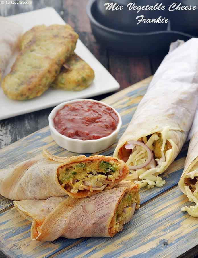 Mix Vegetable Cheese Frankie recipe