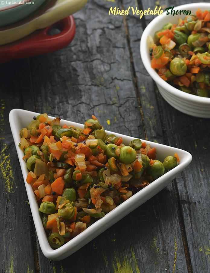 Mixed Vegetable Thoran, Low Salt Recipe
