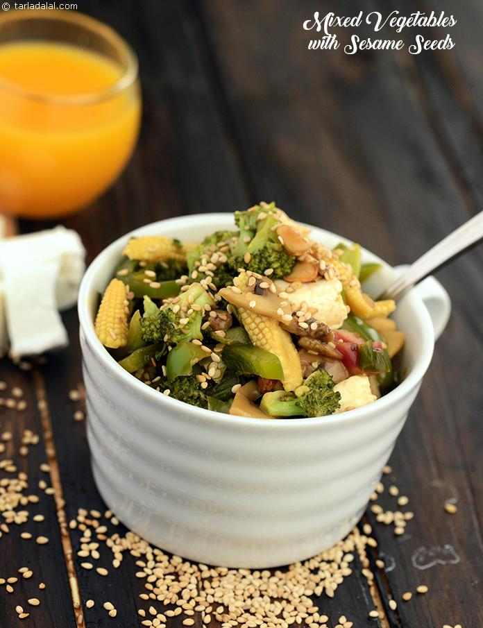 Mixed Vegetables with Sesame Seeds