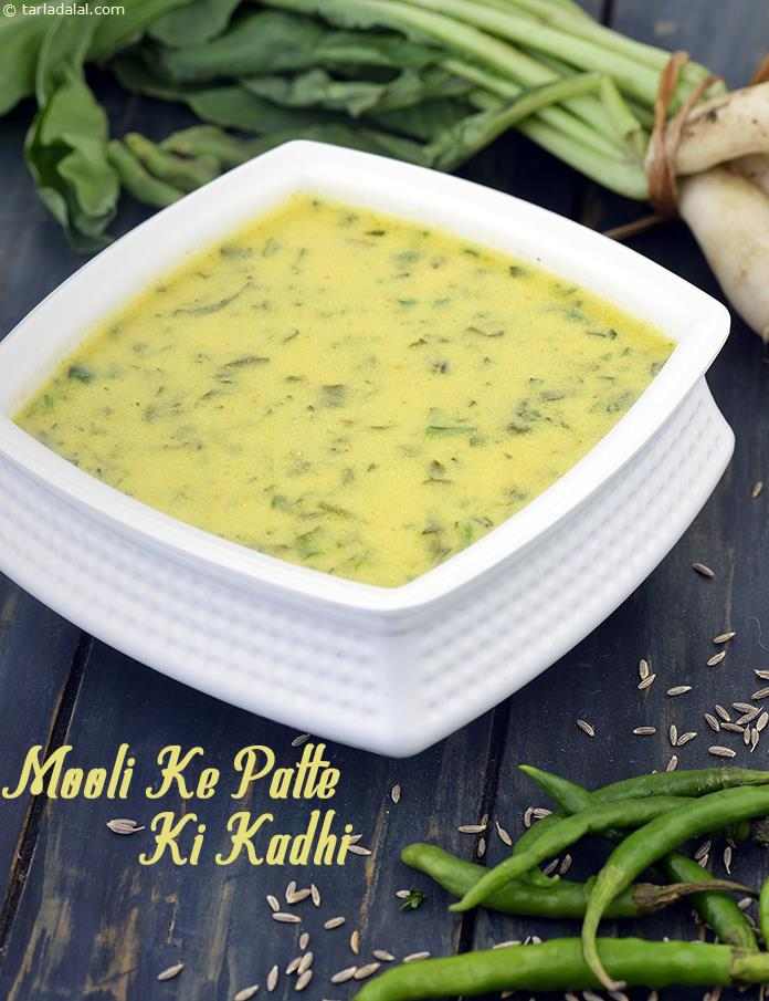 Mooli Ke Patte Ki Kadhi recipe