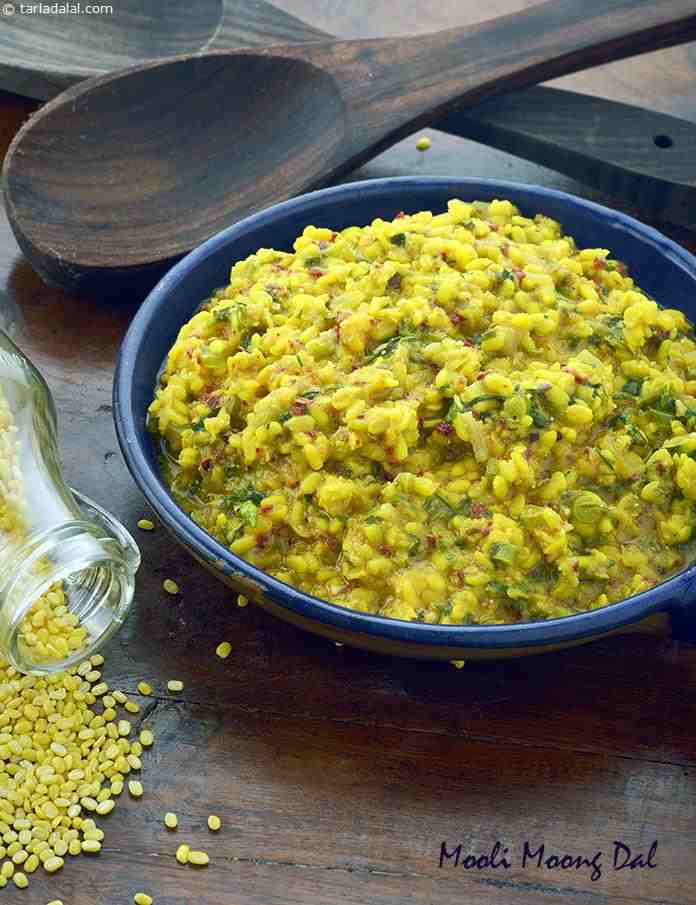 Mooli Moong Dal ( Microwave Recipe)