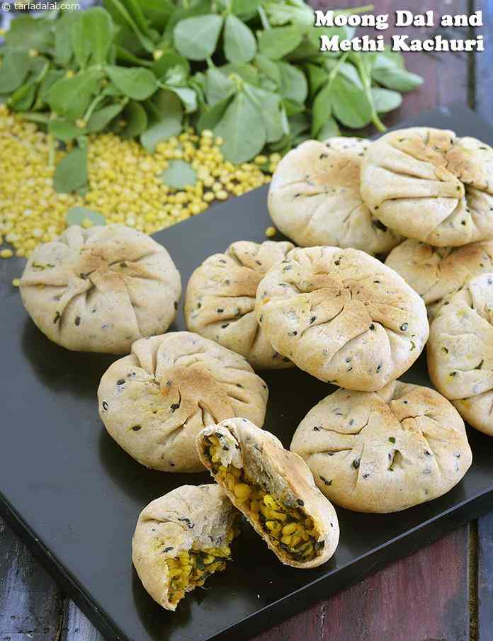 Moong Dal and Methi Kachuri, Baked Kachodi
