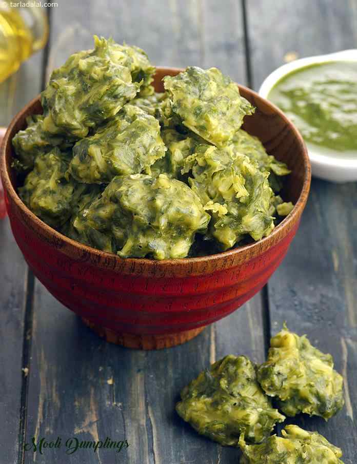 Mooli Dumplings, Healthy Radish Dumplings